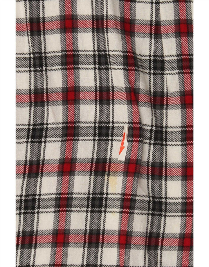 Chaps Camicia da uomo in flanella di cotone a quadri multicolore medio
