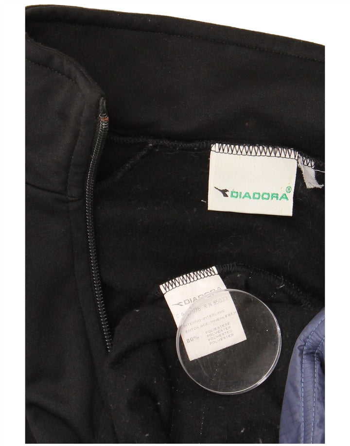 DIADORA Giacca sportiva da uomo Top Jacket Medium Nero Colourblock Poliestere
