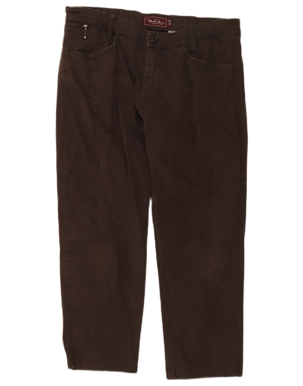 Pantaloni corti dritti da uomo Marlboro Classics EU 50 Large W34 L24 Marrone