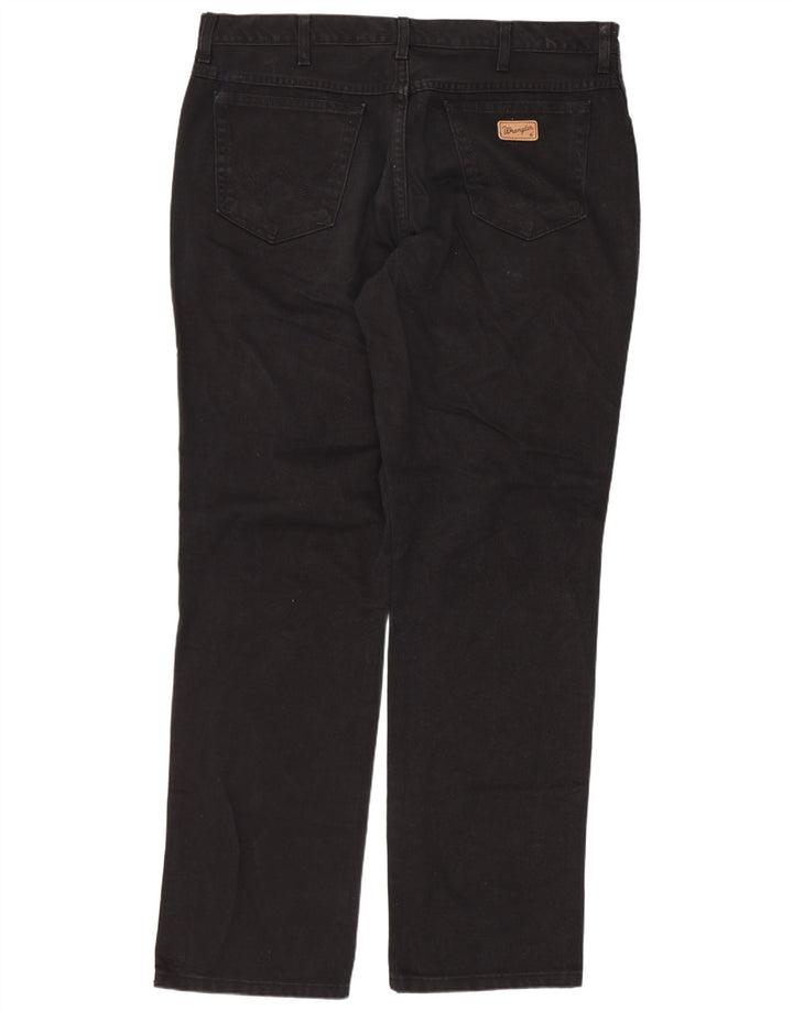 Jeans dritti da uomo Wrangler Texas W40 L34 cotone nero