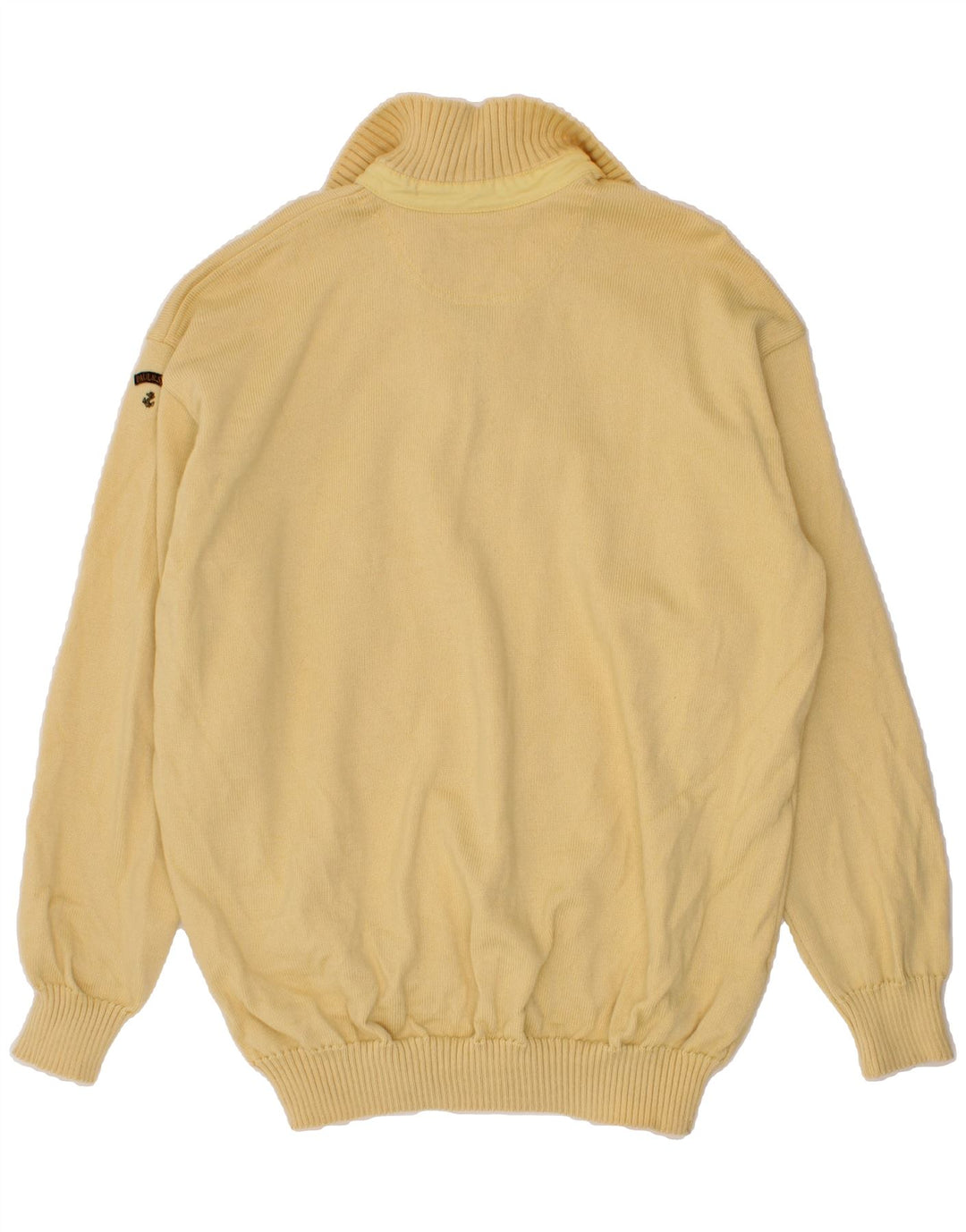 Maglione da uomo con collo con zip PAUL & SHARK 3XL lana gialla
