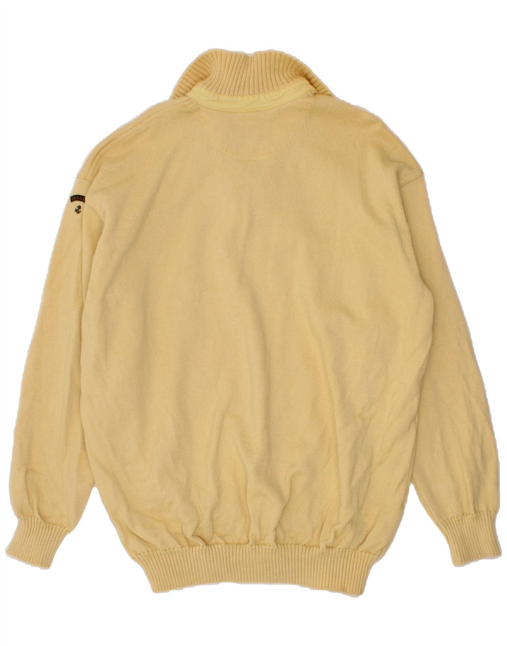 Maglione da uomo con collo con zip PAUL & SHARK 3XL lana gialla