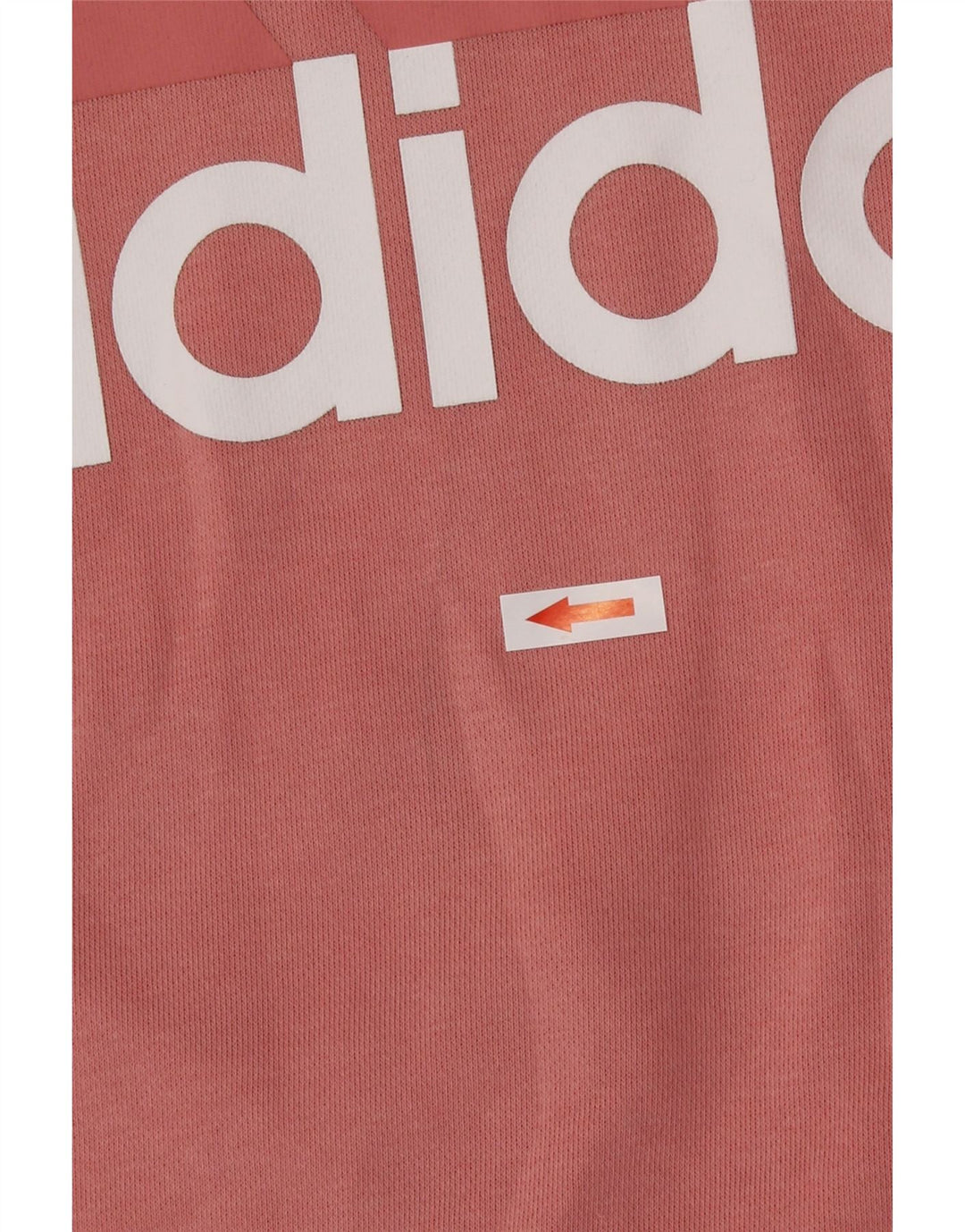 Felpa con cappuccio grafica da donna Adidas UK 14 rosa medio