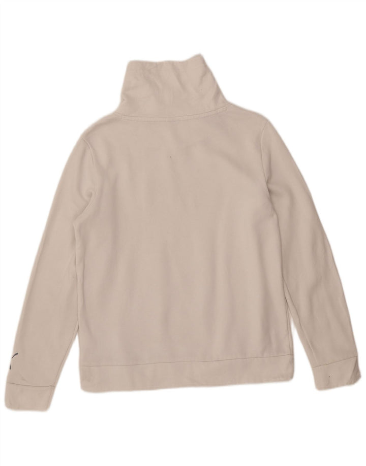 Felpa grafica da donna Puma UK 14 cotone bianco medio