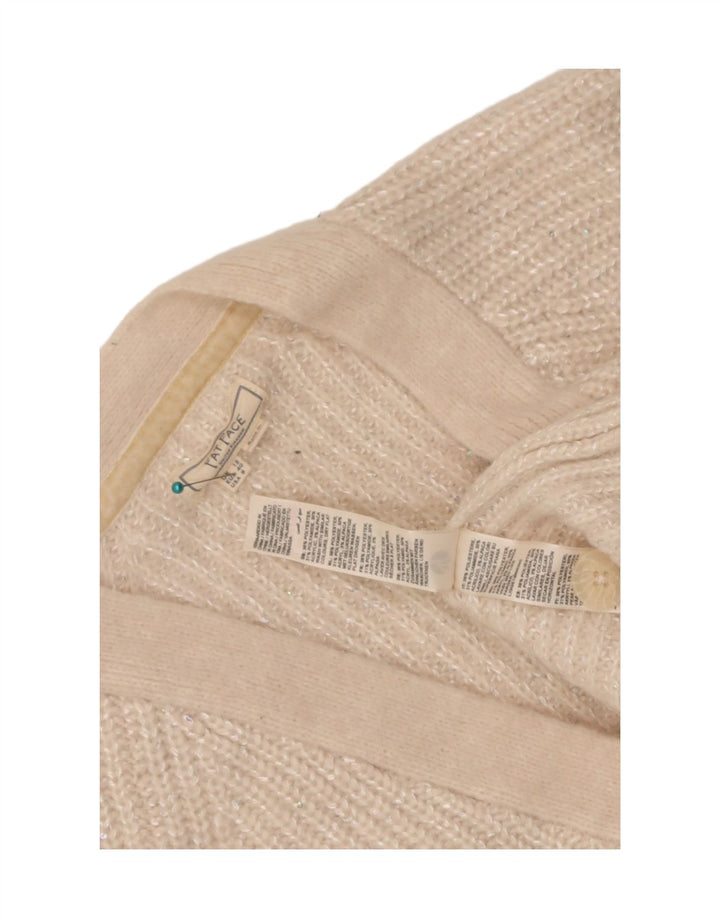 Maglione cardigan da donna Fat Face UK 12 Poliestere bianco medio