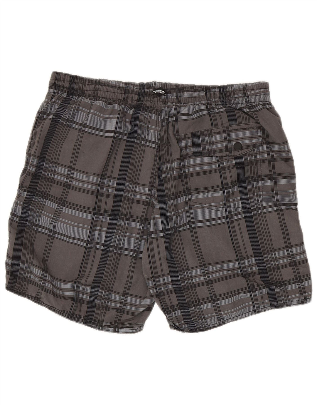 Pantaloncini da bagno da uomo O'Neill in poliestere a quadri grigio medio