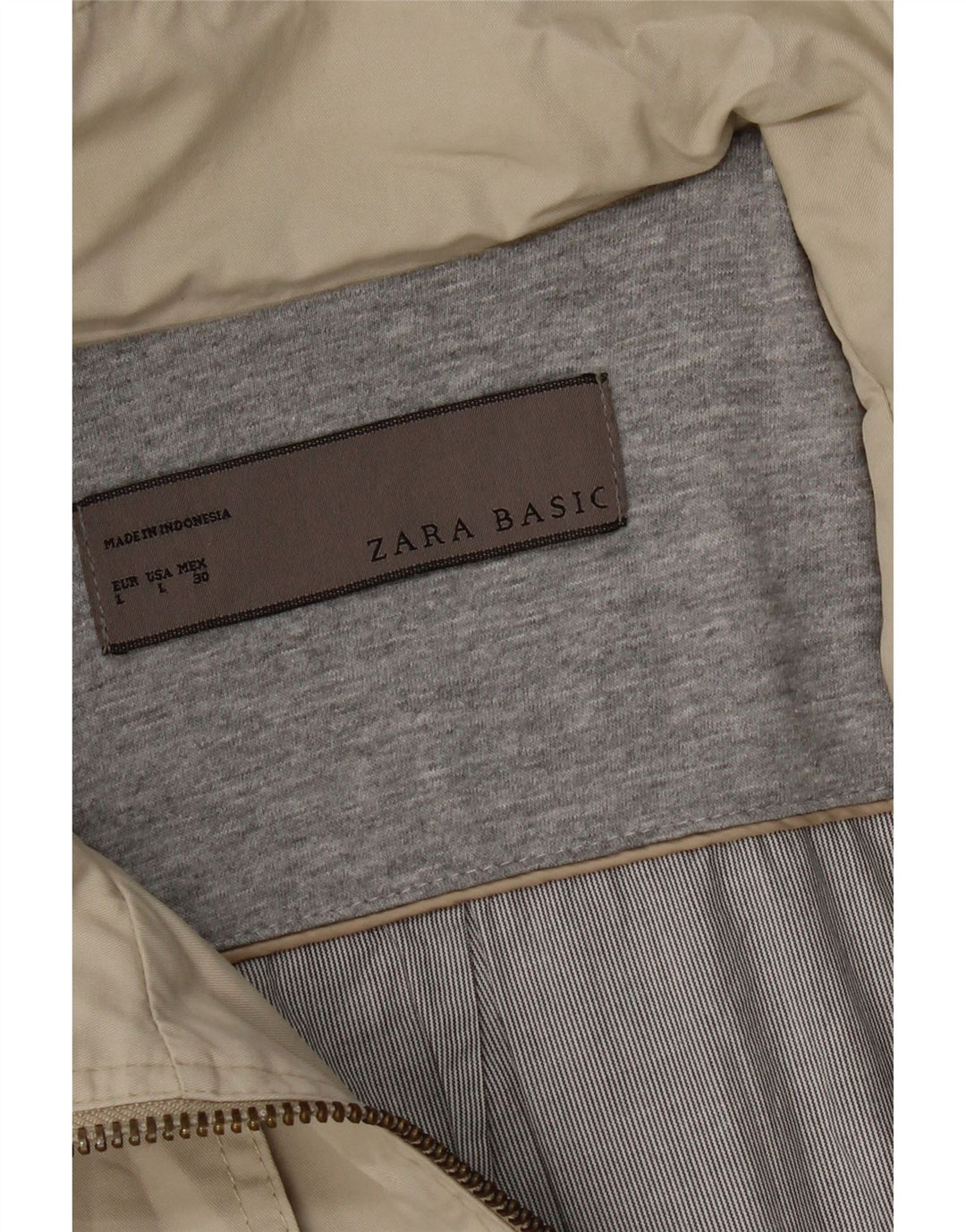 Giubbotto bomber da donna Zara UK 14 grande beige