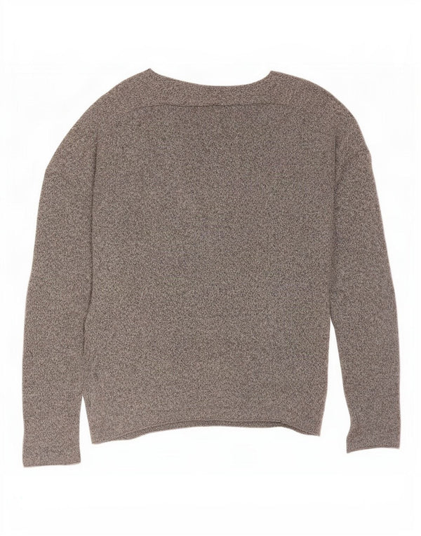 Maglione girocollo da uomo Zara piccolo in cotone chiazzato grigio