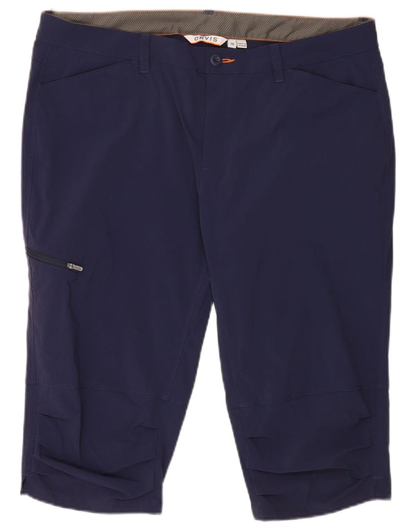 Pantaloncini cargo da donna Orvis UK 16 Large W36 nylon blu navy