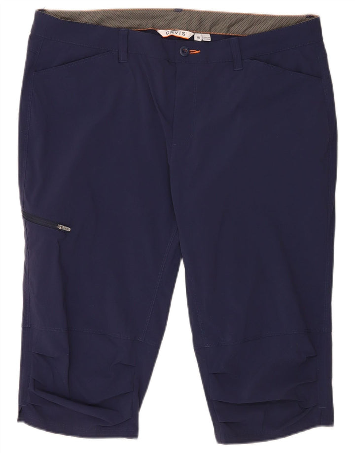 Pantaloncini cargo da donna Orvis UK 16 Large W36 nylon blu navy