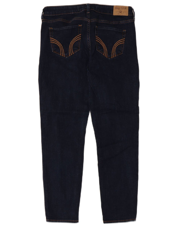 Jeans Hollister Crop Slim da Donna US 5 Small W27 L25 Cotone Blu Navy