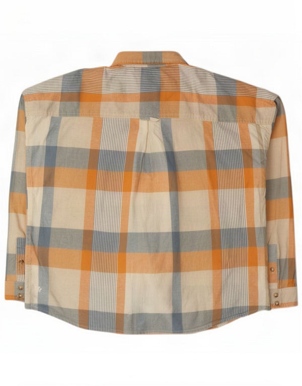 Camicia in flanella da donna Fat Face UK 12 Cotone medio a quadri multicolore