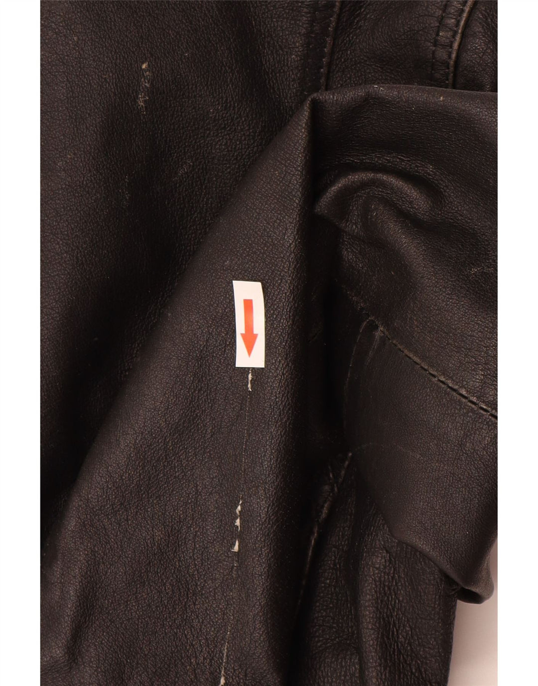 Giacca in pelle da donna vintage UK 10 piccola in pelle nera