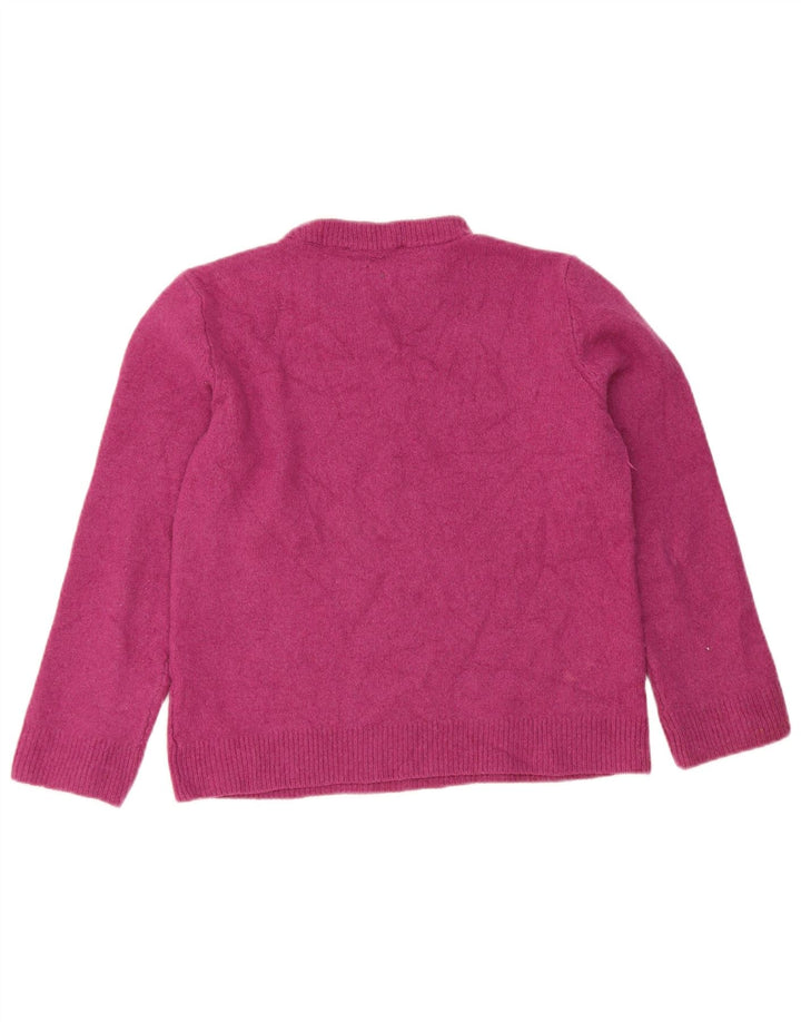 Maglione maglione collo alto da donna Zara UK 12 Rosa medio