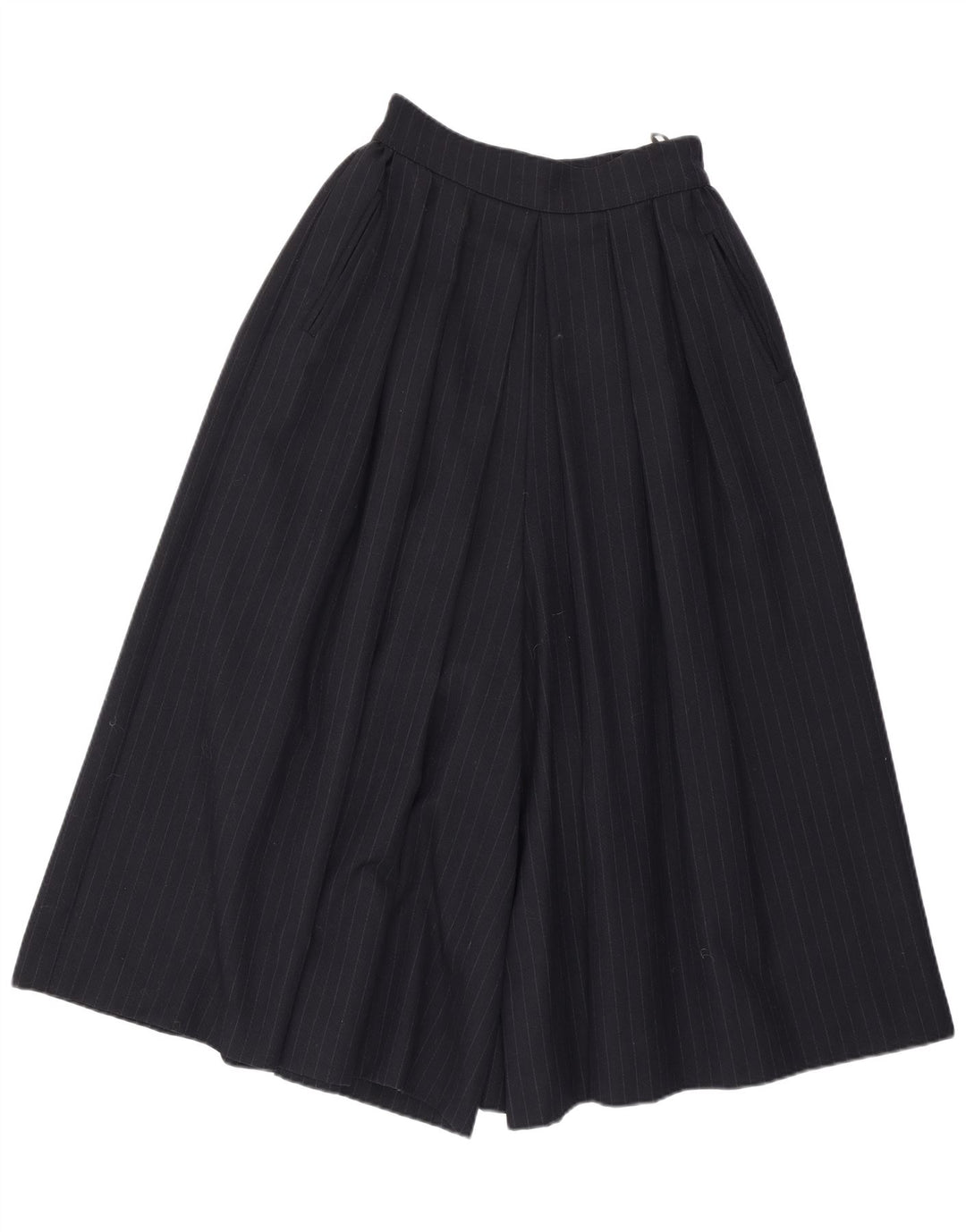 JOHN ROCHA Pantaloni casual svasati da donna UK 10 Small W25 Blu navy