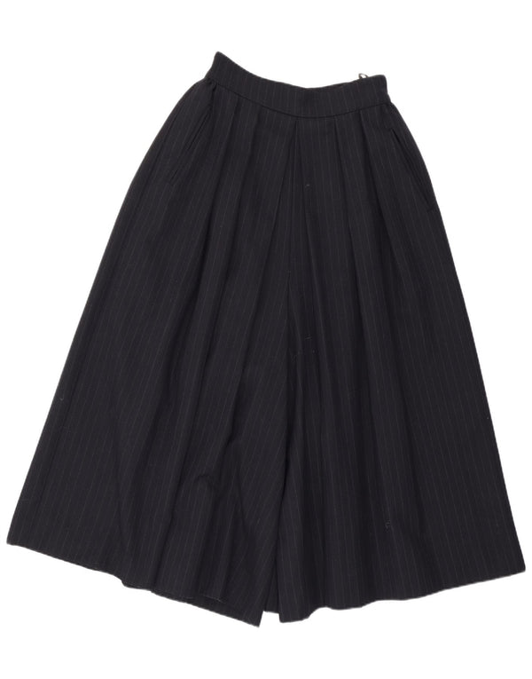 JOHN ROCHA Pantaloni casual svasati da donna UK 10 Small W25 Blu navy