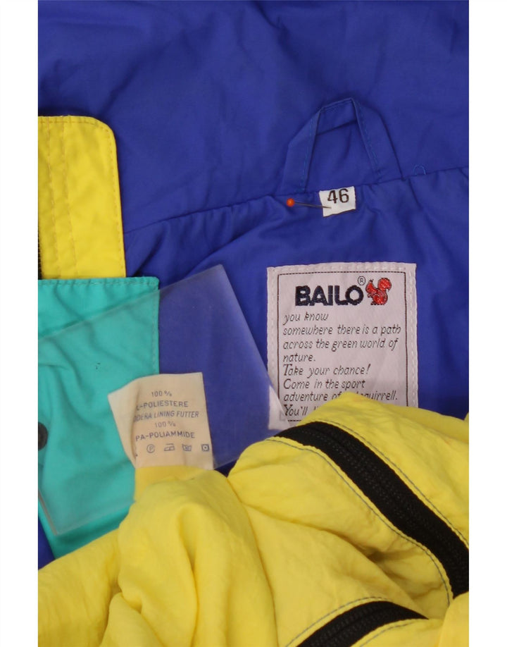 Giacca antipioggia da uomo vestibilità ampia BAILO IT 46 Small Blu Poliestere color block
