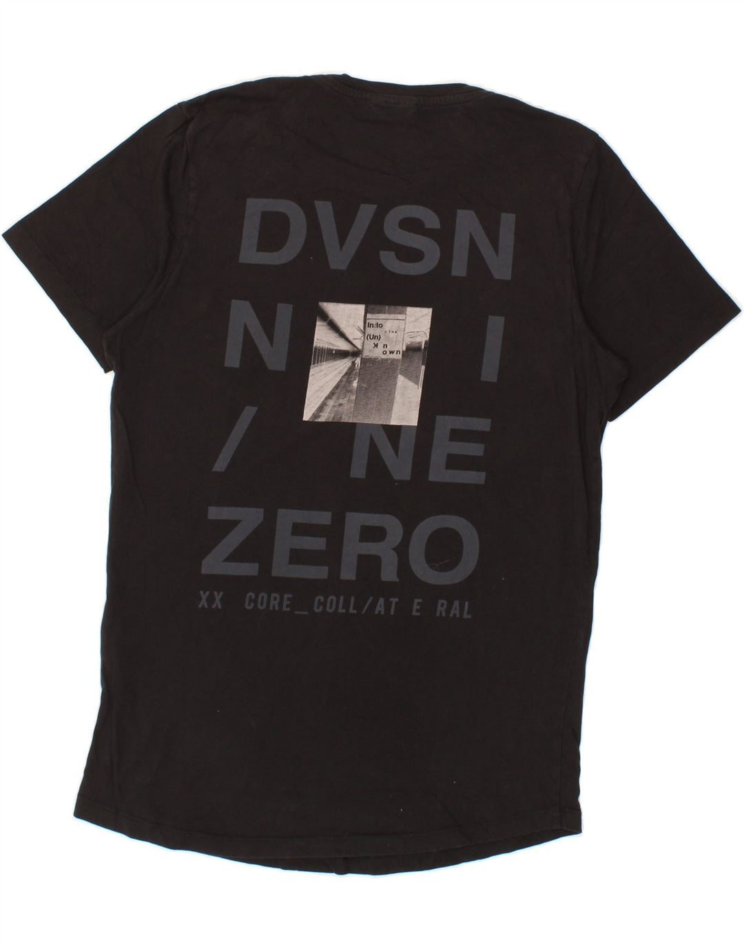 JACK & JONES Mens Graphic T-Shirt Top Medium Black Cotton Vintage Jack & Jones and Second-Hand Jack & Jones from Messina Hembry 
