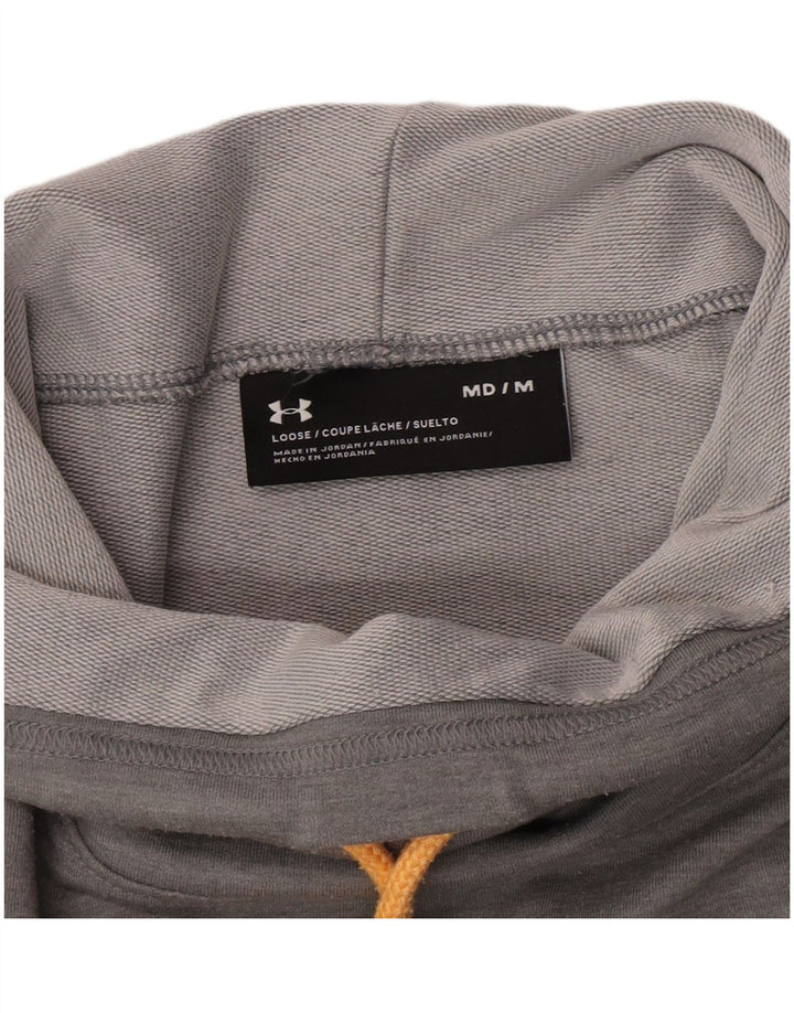 Felpa da donna Under Armour con collo alto, maglione UK 14 grigio medio chiazzato