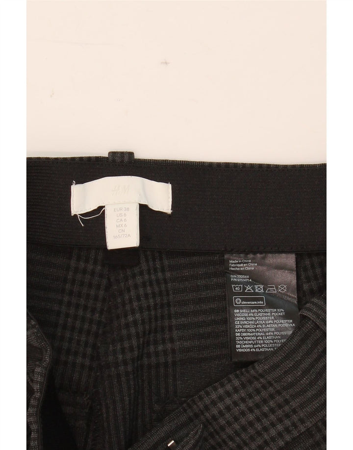 H&M Womens Slim Casual Trousers EU 38 Medium W28 L28 Grey Houndstooth Vintage H&M and Second-Hand H&M from Messina Hembry 