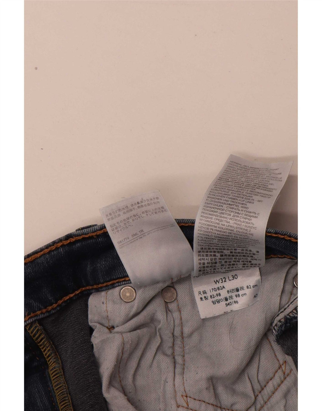 Jeans Levi's da donna 512 slim affusolati W32 L30 cotone blu