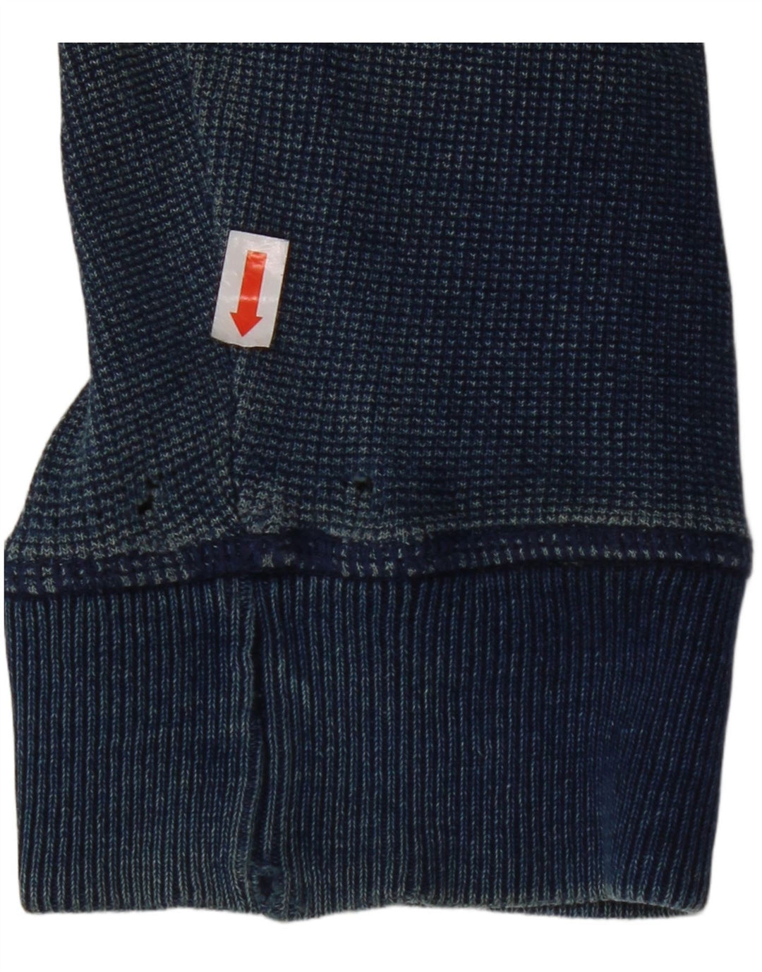 FAT FACE Maglione con cappuccio e zip da uomo in cotone blu navy medio