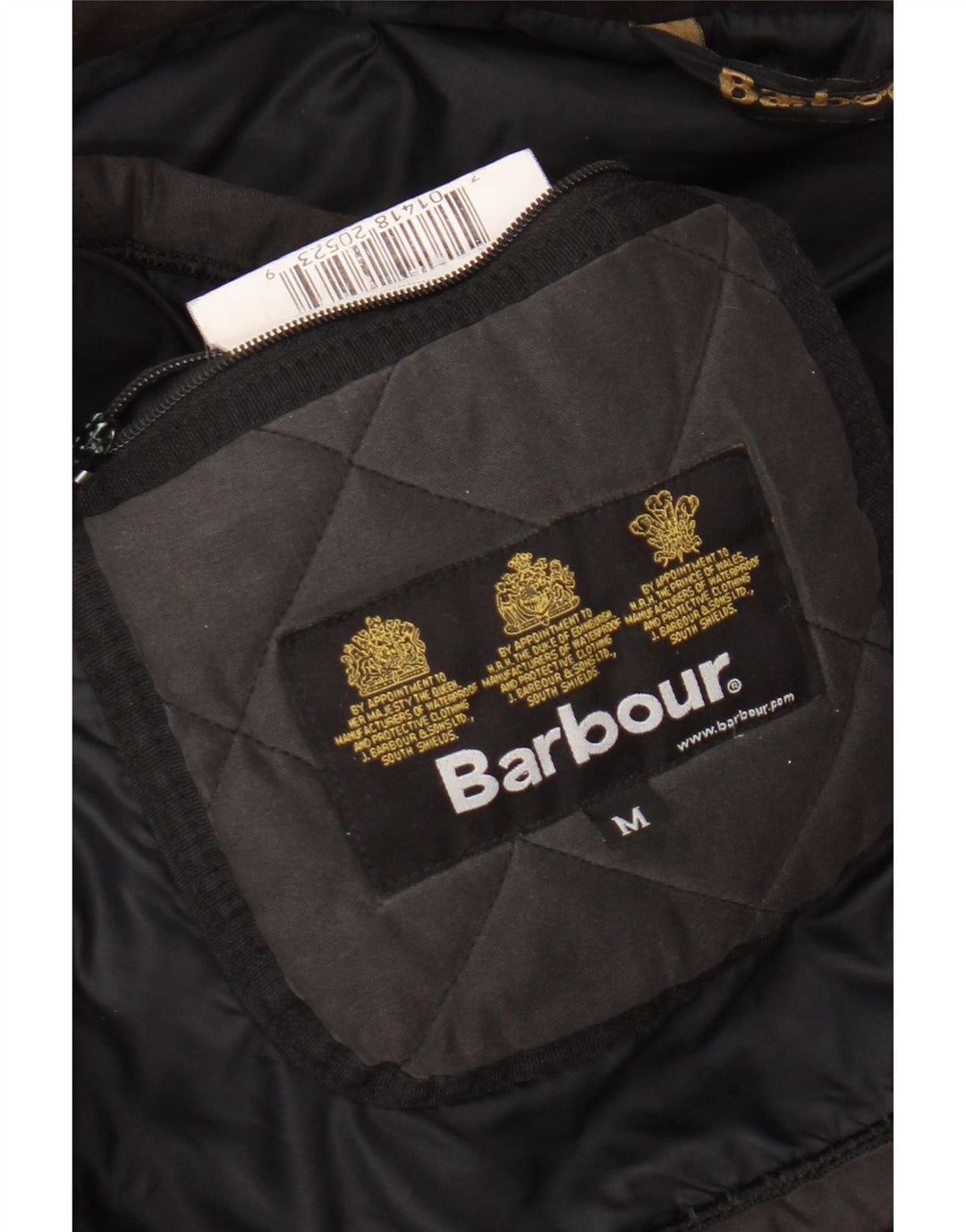 BARBOUR Giacca trapuntata da uomo UK 38 Poliestere marrone medio