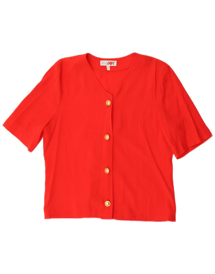 Camicia a maniche corte da donna Miss Joy Camicetta EU 38 Viscosa rossa media