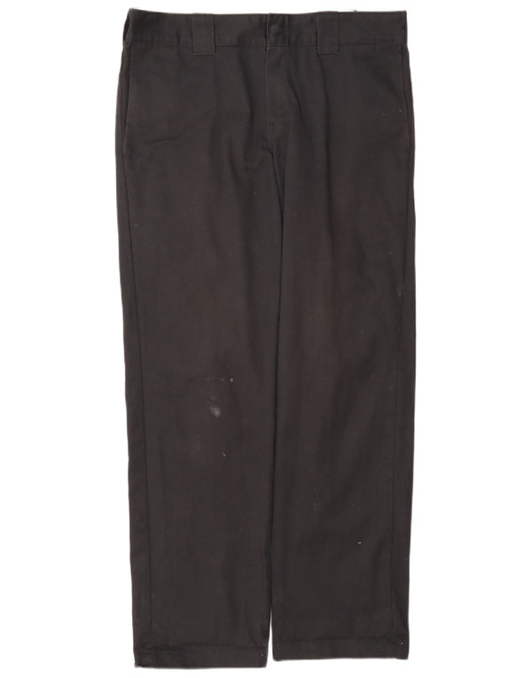 Pantaloni chino dritti slim da uomo Dickies W32 L32 poliestere nero