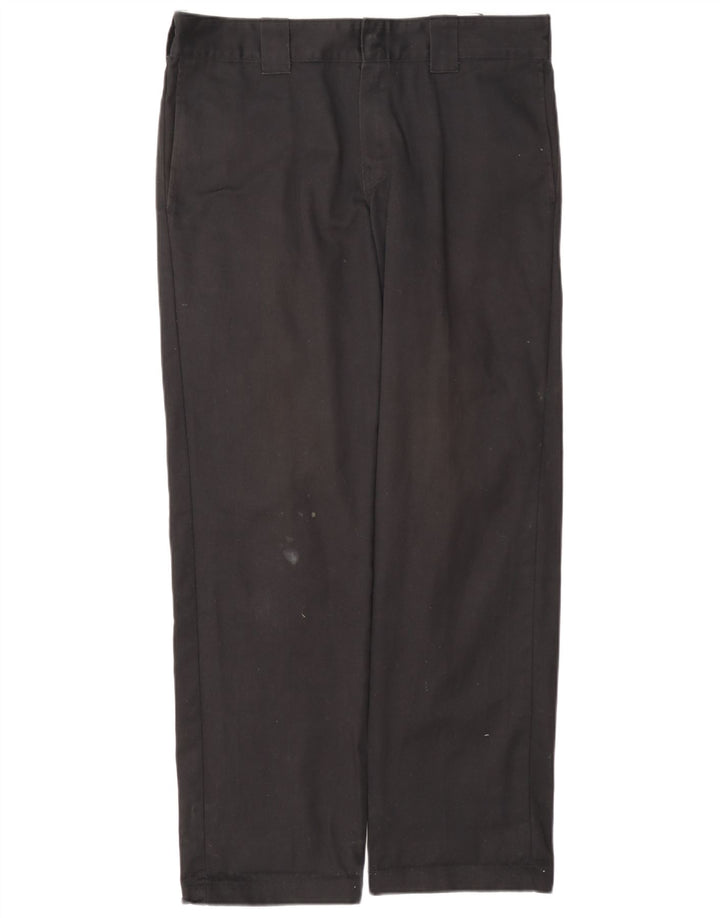 Pantaloni chino dritti slim da uomo Dickies W32 L32 poliestere nero