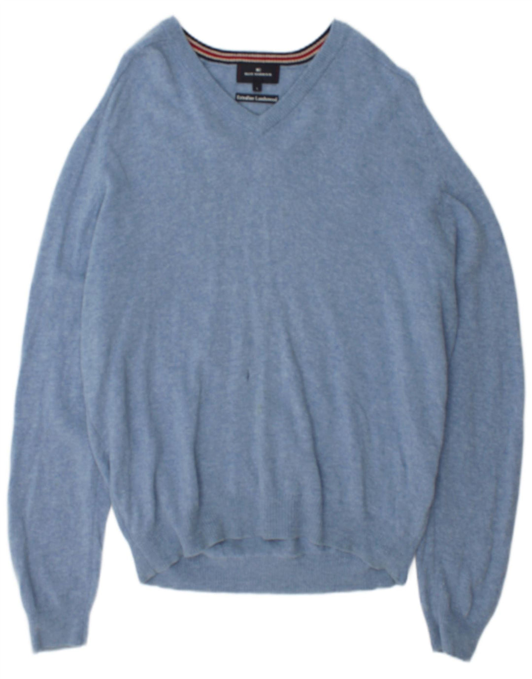 Maglione da uomo Marks & Spencer Blue Harbour con scollo a V grande blu screziato