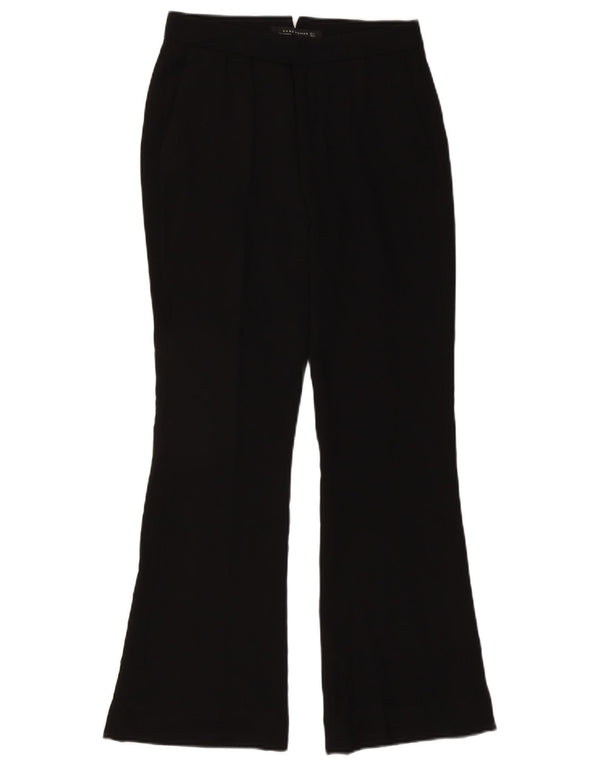 Pantaloni casual svasati da donna Zara piccoli W26 L30 neri