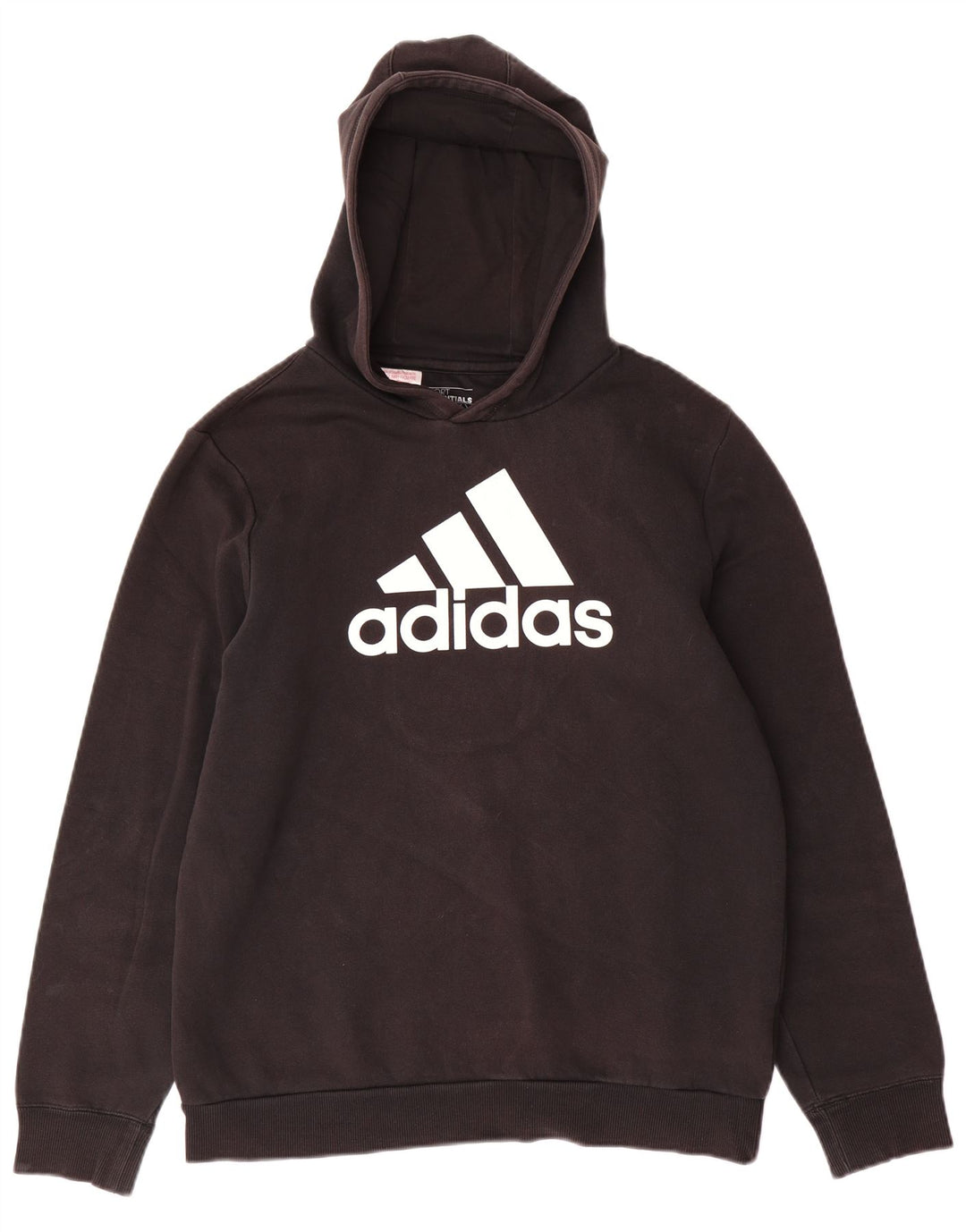 Felpa con cappuccio grafica ADIDAS per ragazzi 15-16 anni XL in cotone nero
