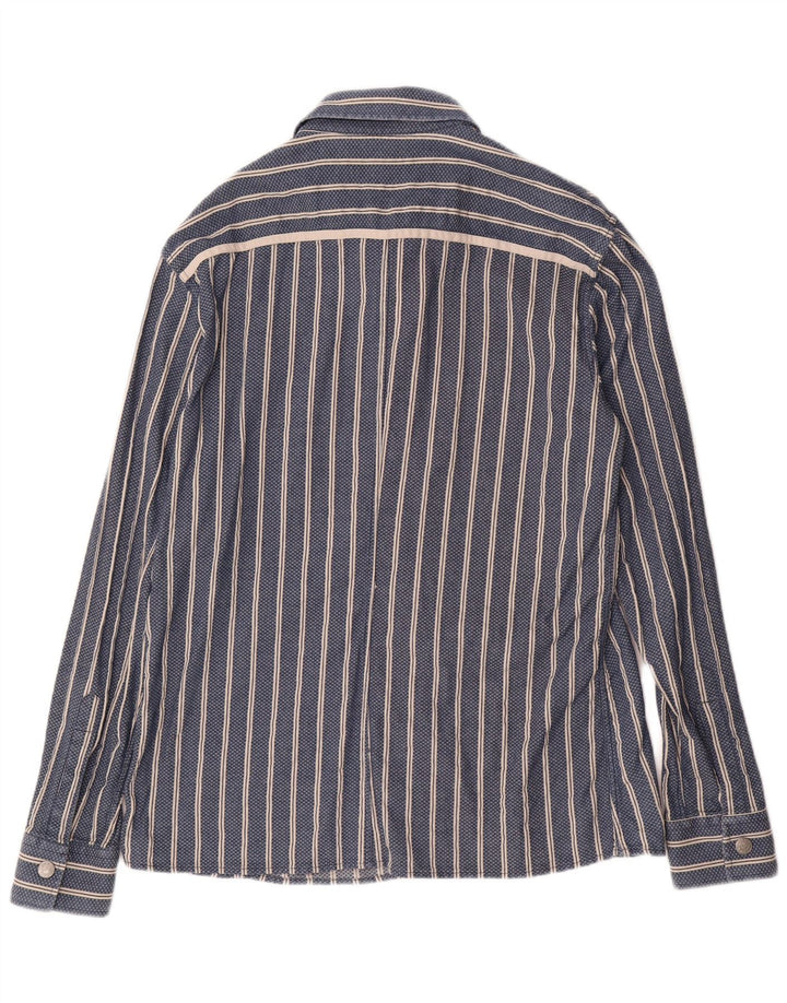 Camicia da uomo ARMANI JEANS 2XL a righe blu