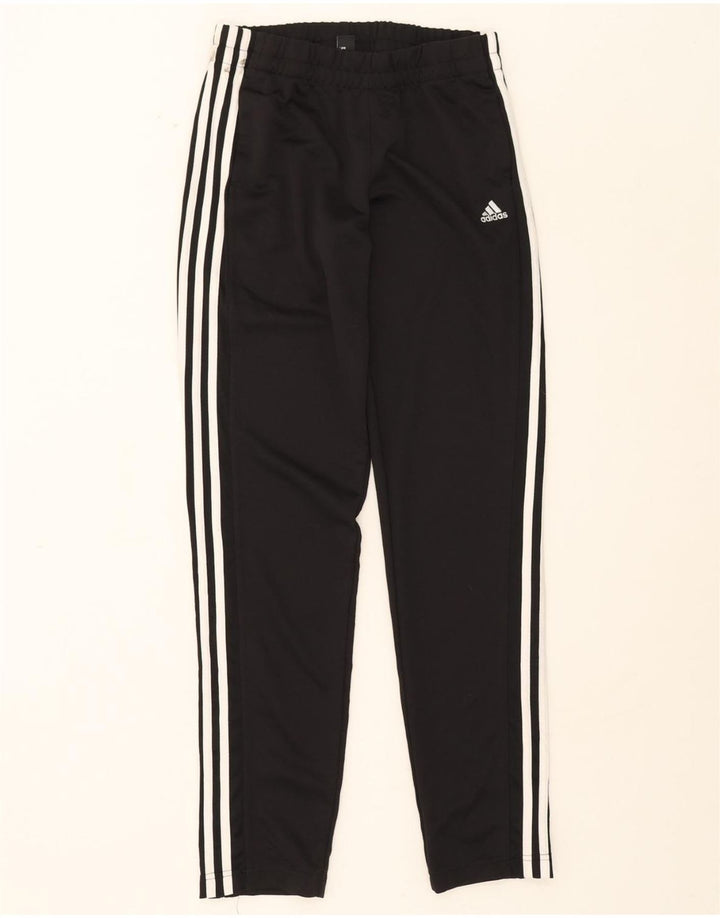 ADIDAS Womens Climalite Tracksuit Trousers UK 12/14 Medium Black Polyester Vintage Adidas and Second-Hand Adidas from Messina Hembry 