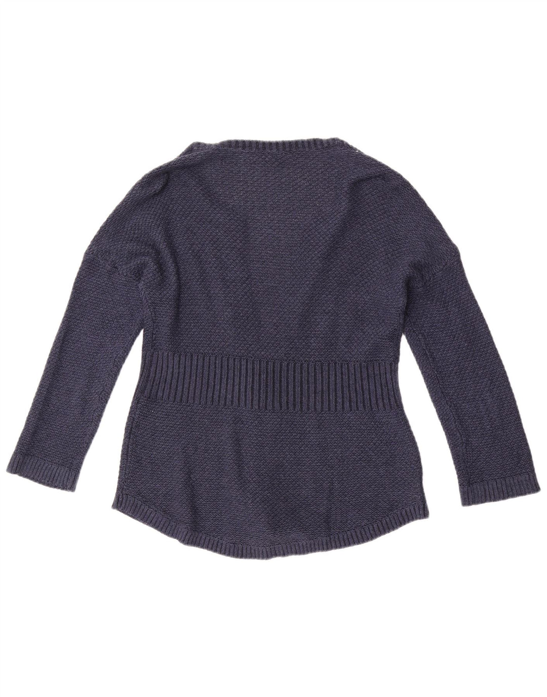 Maglione cardigan da donna Eddie Bauer UK 14 Cotone medio blu navy