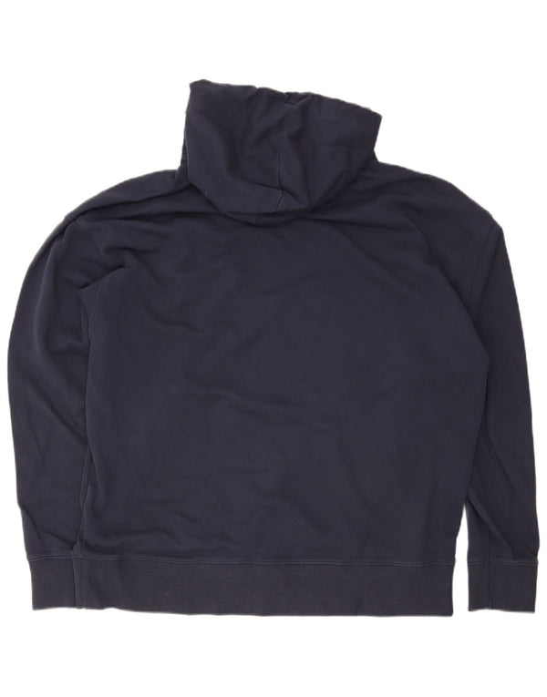 Maglione con cappuccio da uomo Tommy Hilfiger XL in cotone blu navy