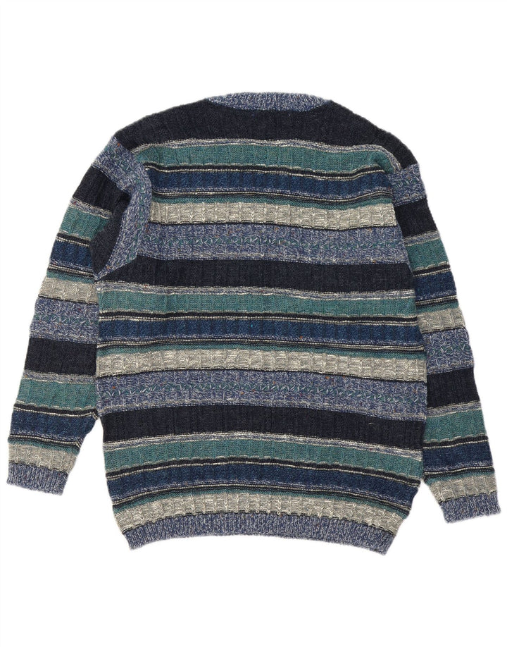 Marks & Spencer Maglione maglione girocollo da uomo St. Michael piccolo blu