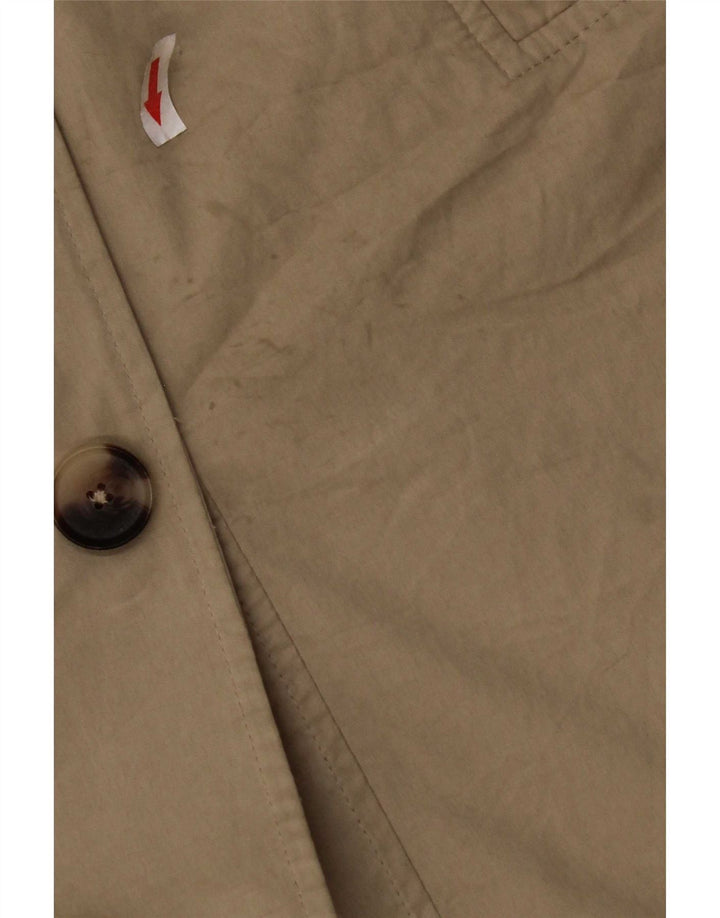 Trench oversize da donna Zara UK 10 piccolo poliestere beige