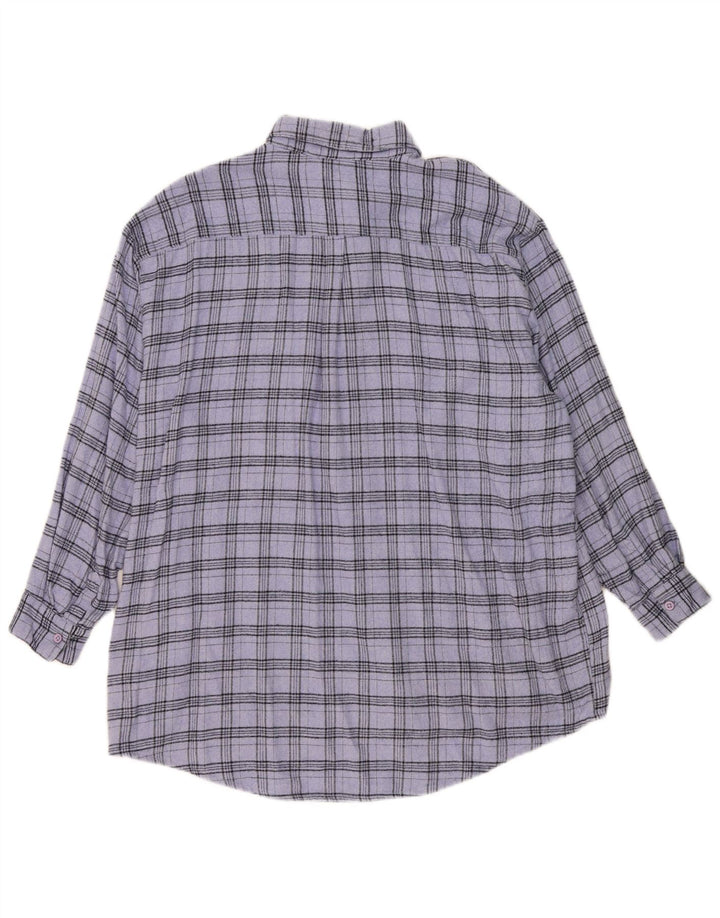 Abito camicia oversize da donna Jack Wills UK 12 Cotone a quadri blu medio