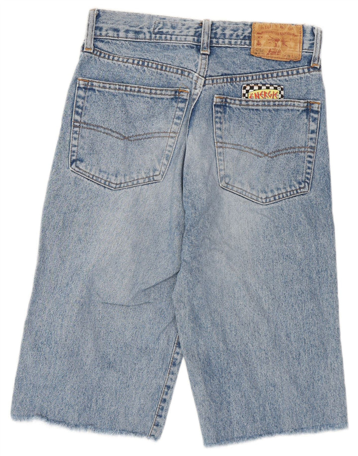 Pantaloncini in denim Bermuda con grafica Graffiti da donna Energie W28 Blu medio
