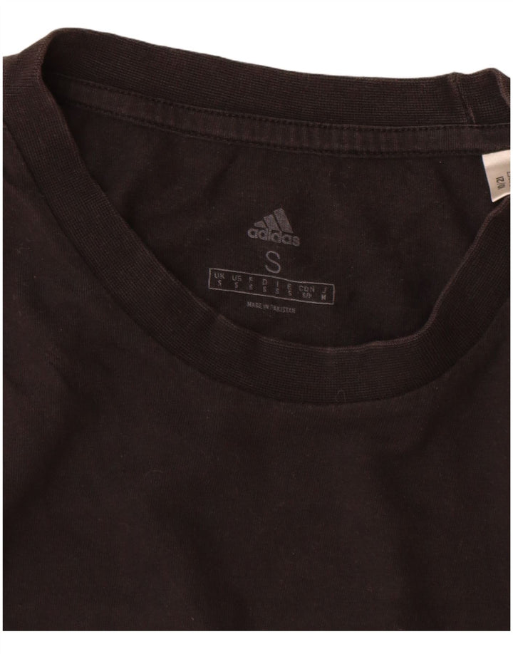 T-shirt grafica da uomo Adidas Top piccola nera