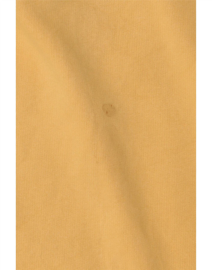 Felpa da uomo con collo con zip Eddie Bauer, maglione grande, cotone giallo