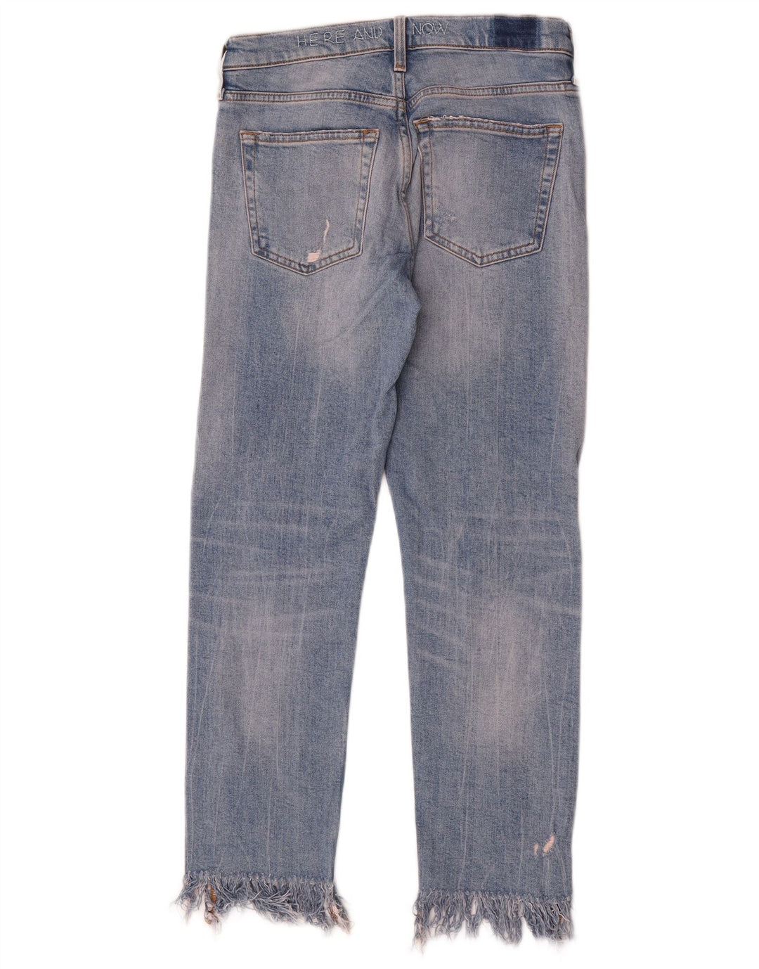 Jeans slim invecchiati Zara da donna EU 34 2XS W24 L26 Blu