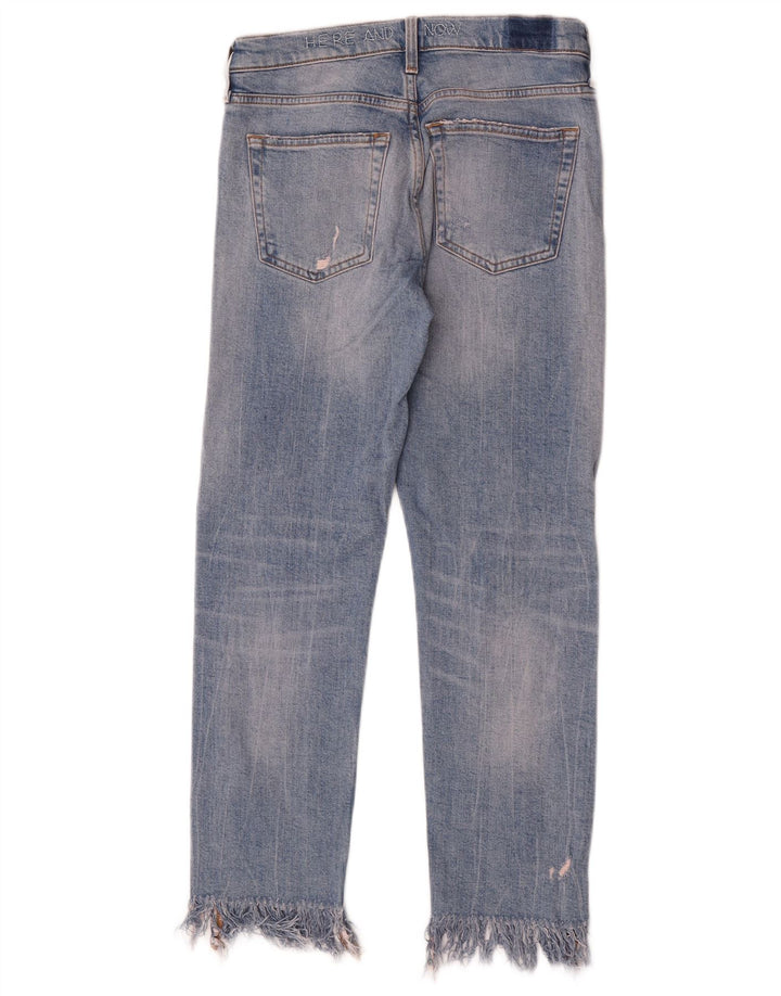 Jeans slim invecchiati Zara da donna EU 34 2XS W24 L26 Blu