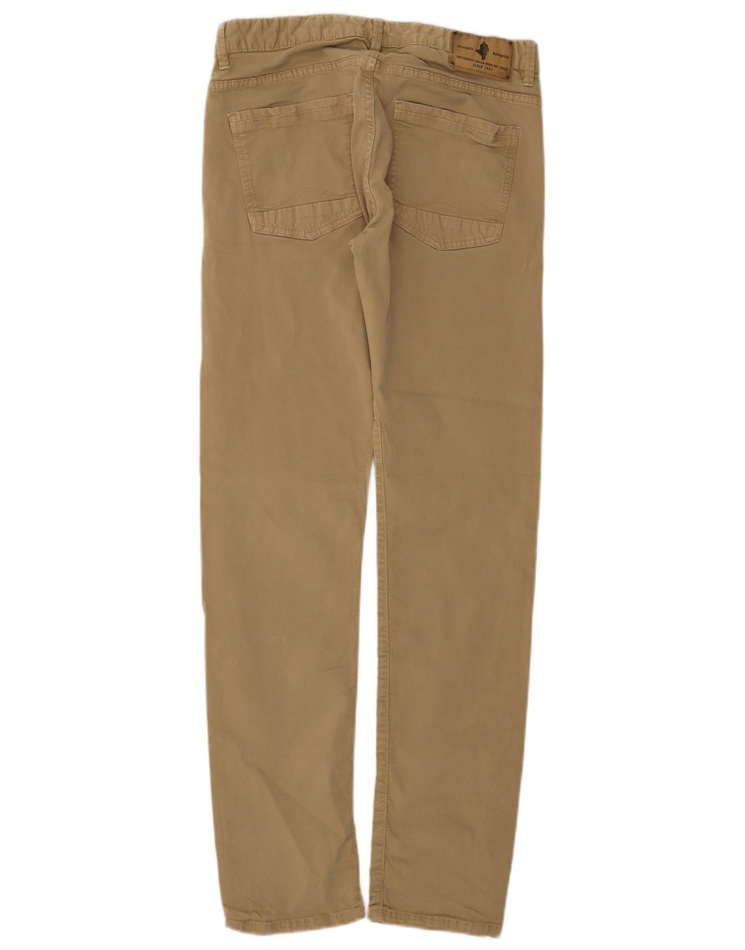 Pantaloni chino affusolati regolari da donna Marlboro Classics W32 L34 Beige