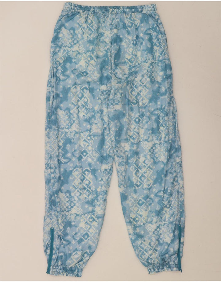 Tuta intera da uomo vintage grande nylon geometrico blu