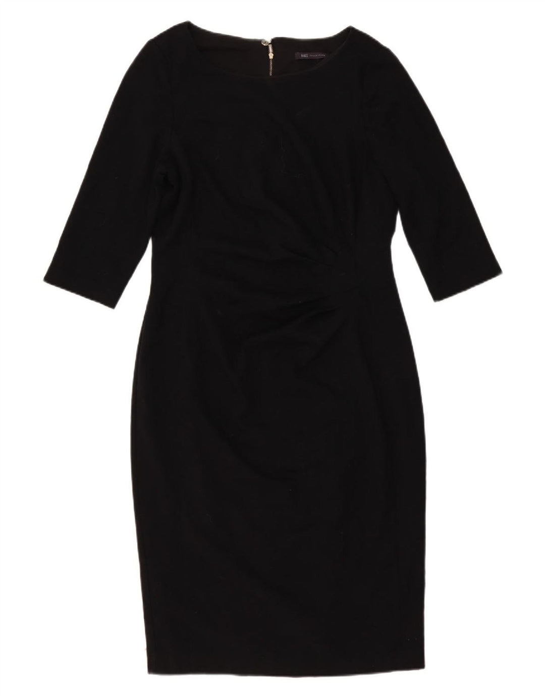 Abito tubino con maniche a 3/4 da donna Marks & Spencer UK 16 grande poliestere nero