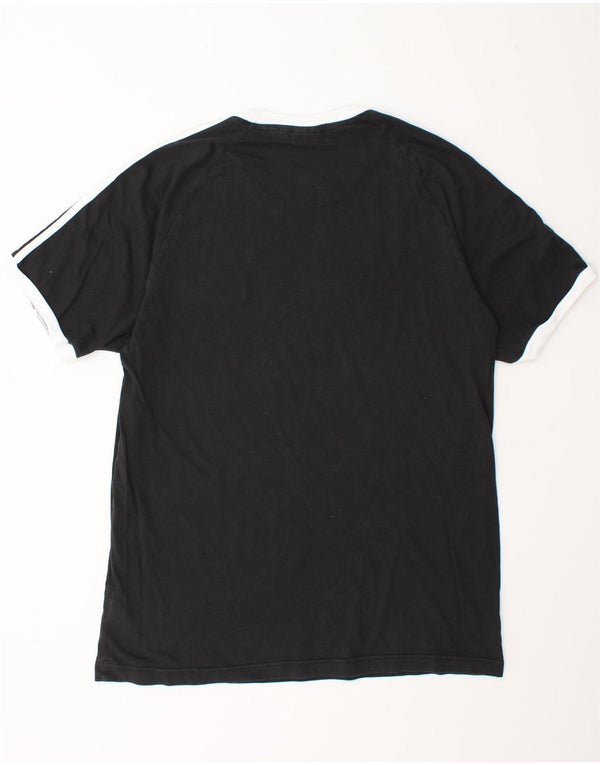 T-shirt Adidas da uomo Top Large in cotone nero