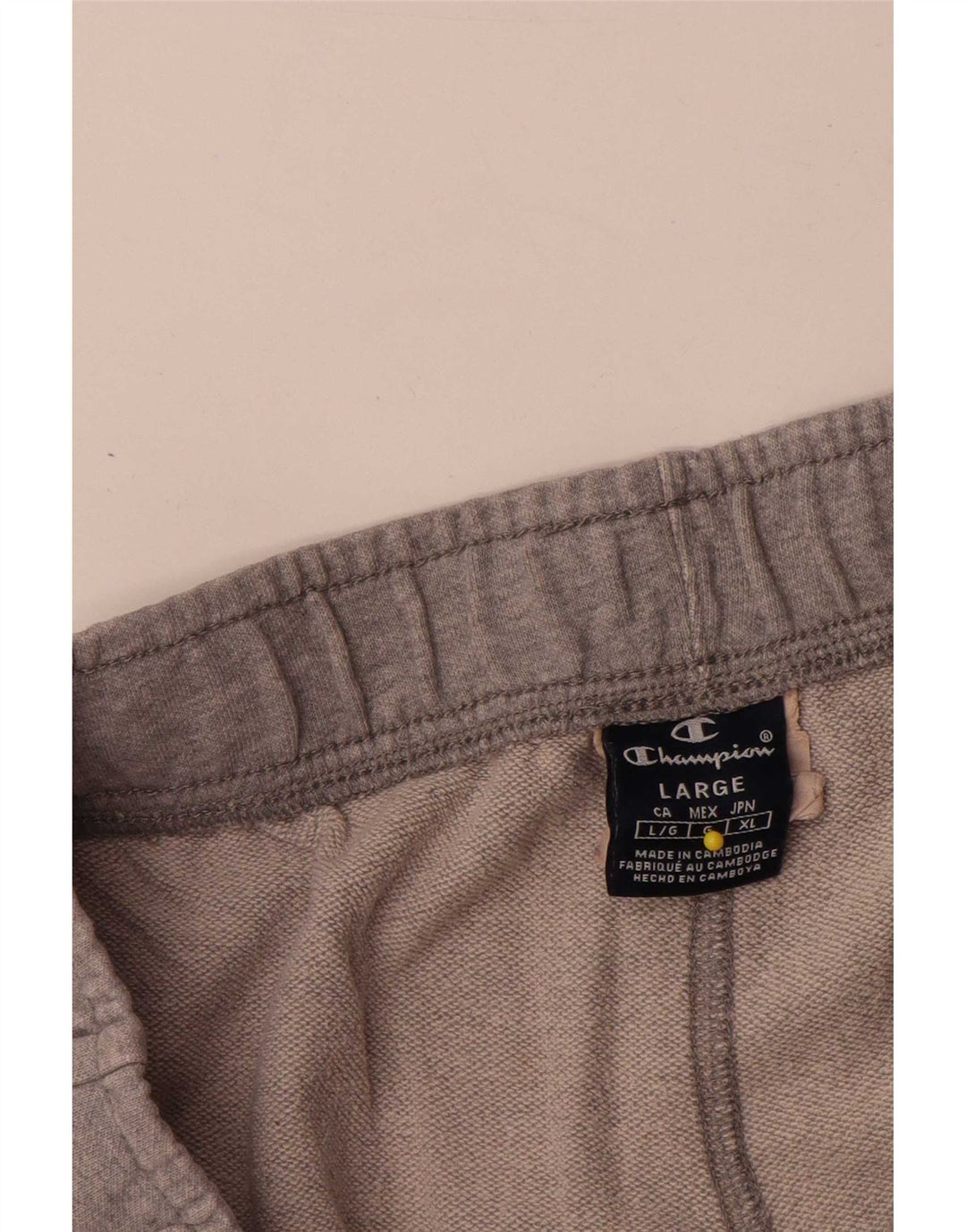 Pantaloncini sportivi grafici da uomo Champion di grandi dimensioni in cotone chiazzato grigio